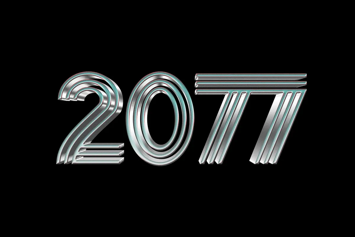 Steel Chrome Text Effect