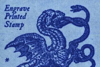 Engrave Printed Stamp Text Effect