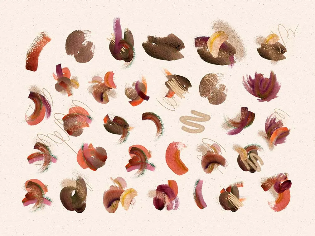 Rich Abstract Watercolors