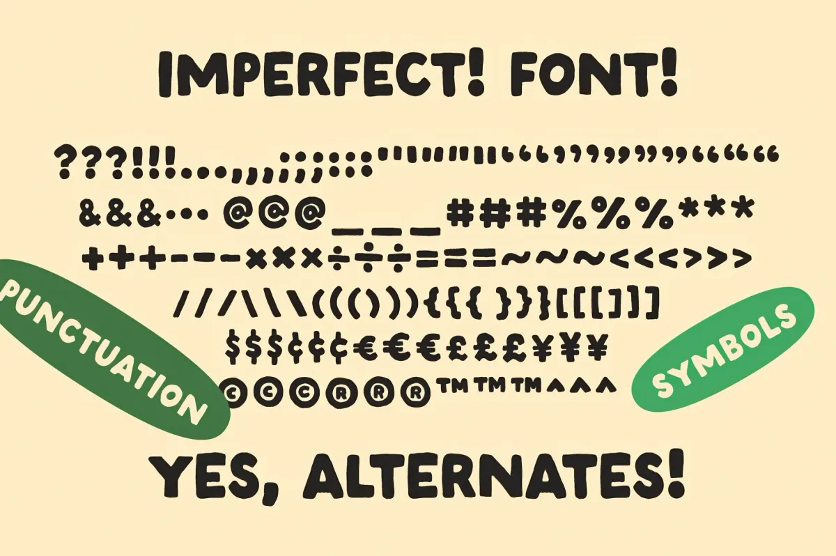 Imperfect! - A Handwritten Sans Serif