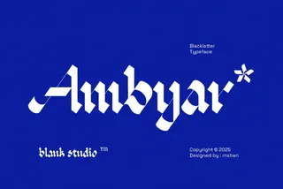 Ambyar Blackletter Type