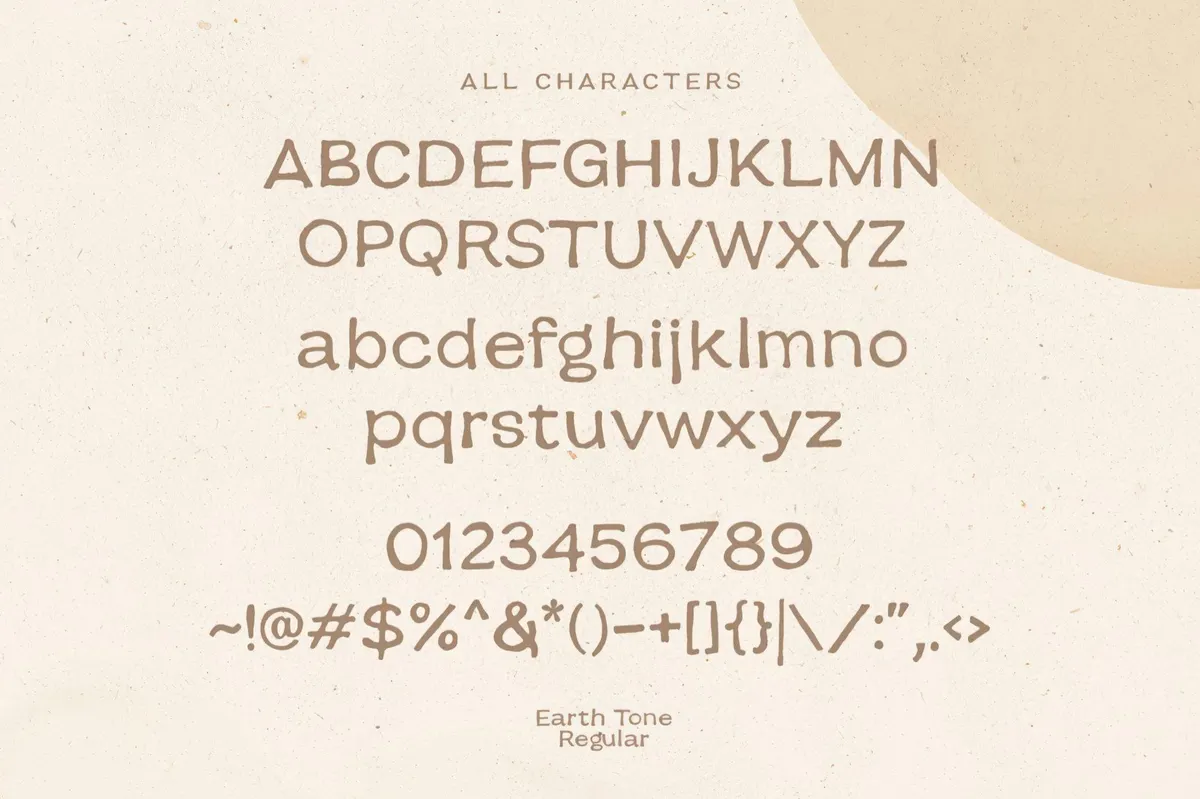 Earth Tone — Organic Sans Family