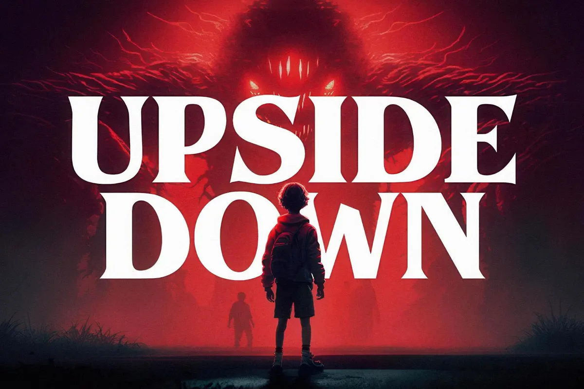 Upside Down - 1980s Retro Typeface