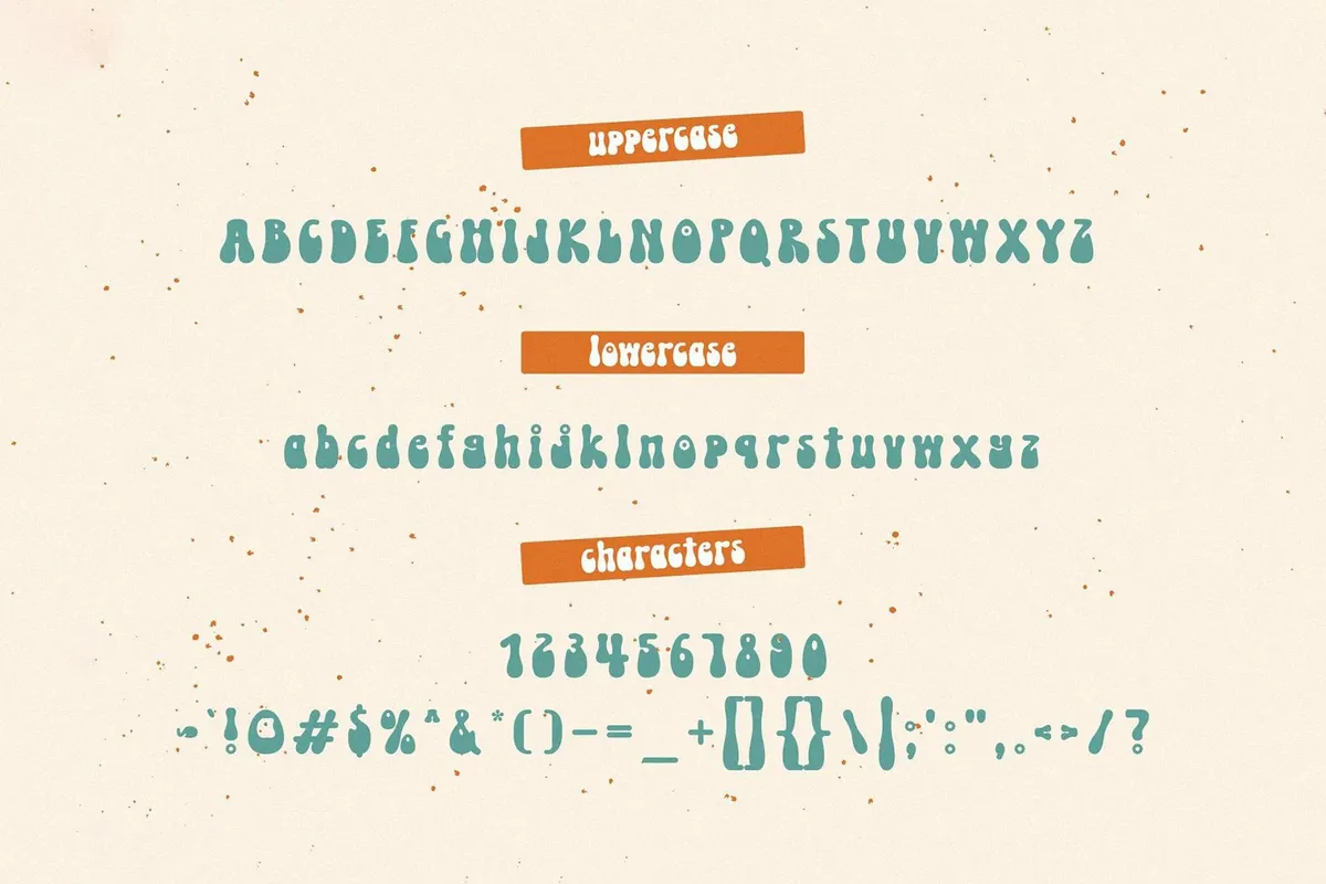 Boho Melody - Groovy Typeface