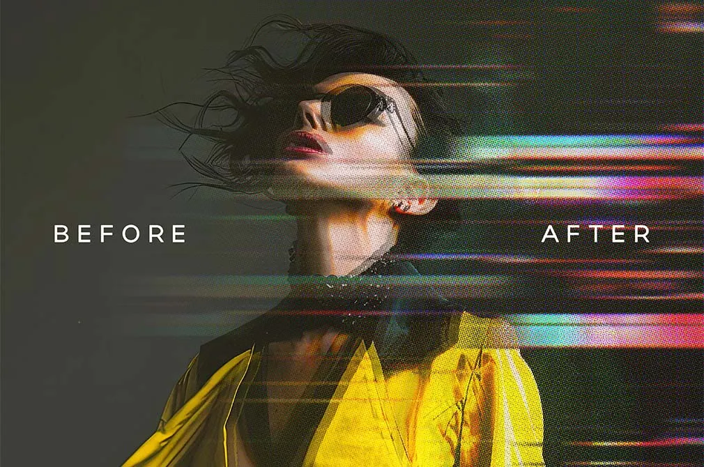 Motion Distortion Photo Effect