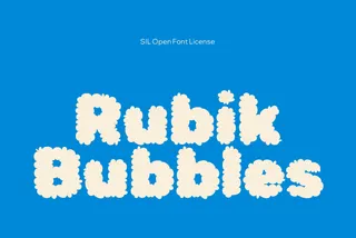 Rubik Bubbles Font