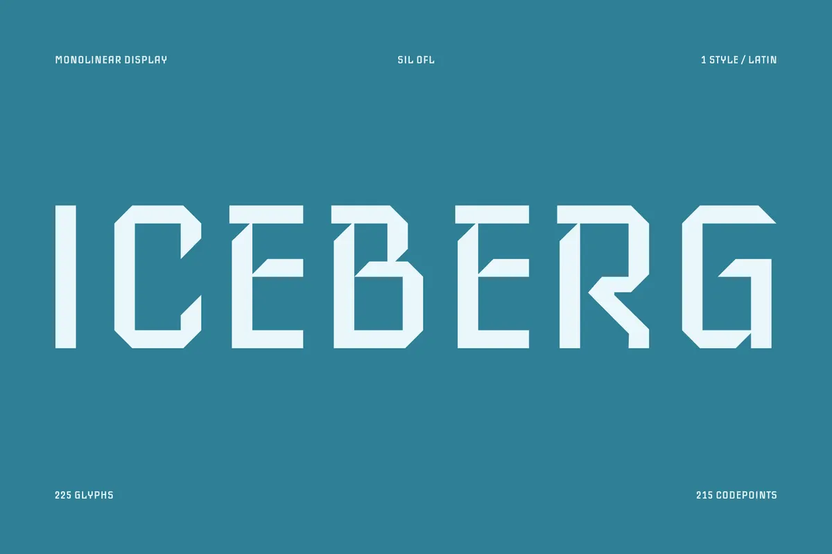 Iceberg - Free Modular Grotesque Font