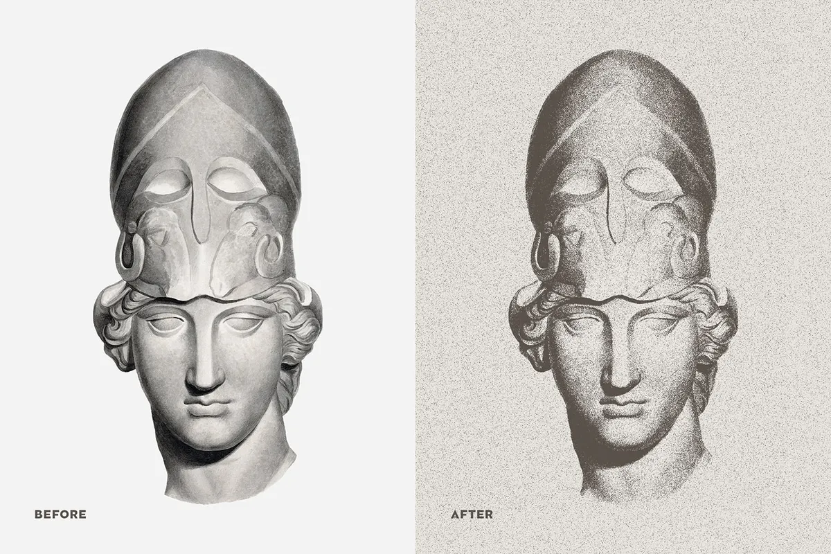 Risograph Grain Photoshop Action