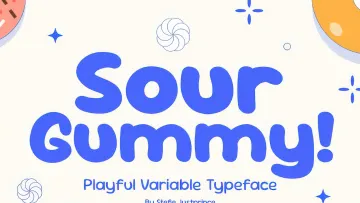 Sour Gummy Typeface