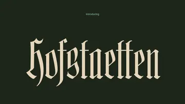 Hofstaetten German Gothic Font Family
