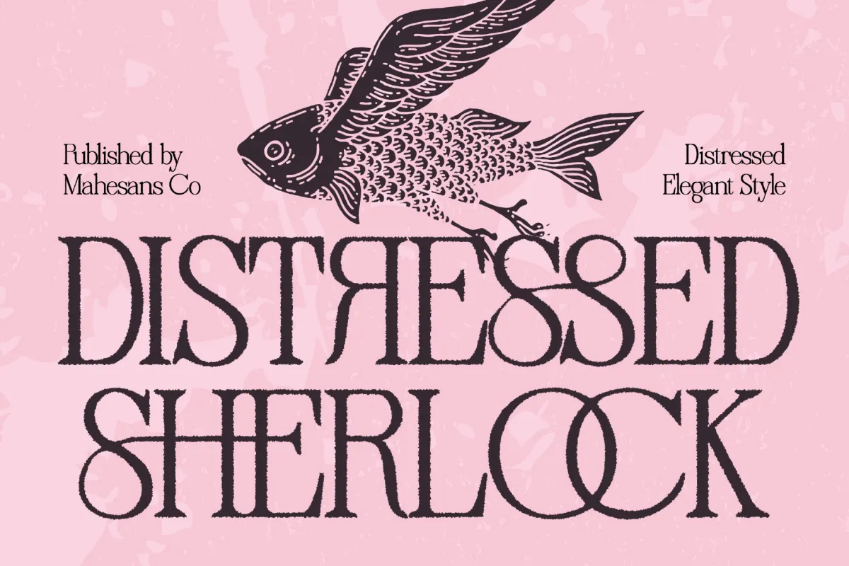 Distressed Sherlock — Vintage Editorial Serif Font
