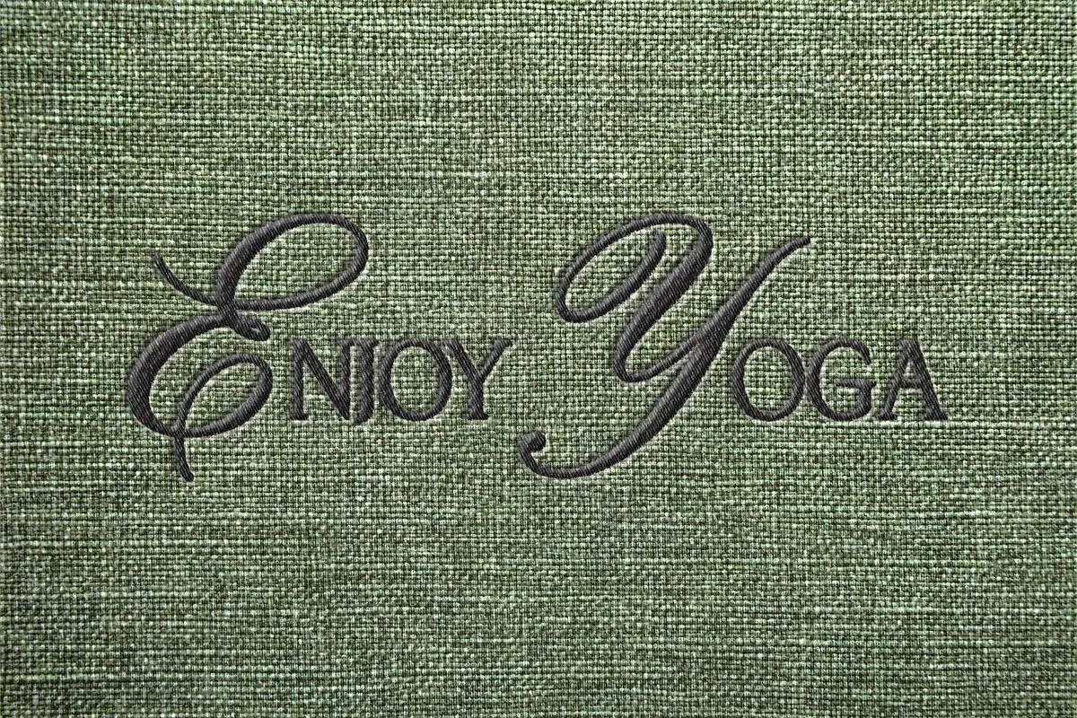 Realistic Embroidery Logo Mockup