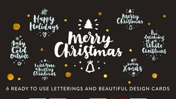 Merry Christmas Lettering