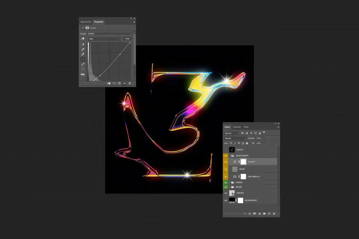 Chrome Text Template
