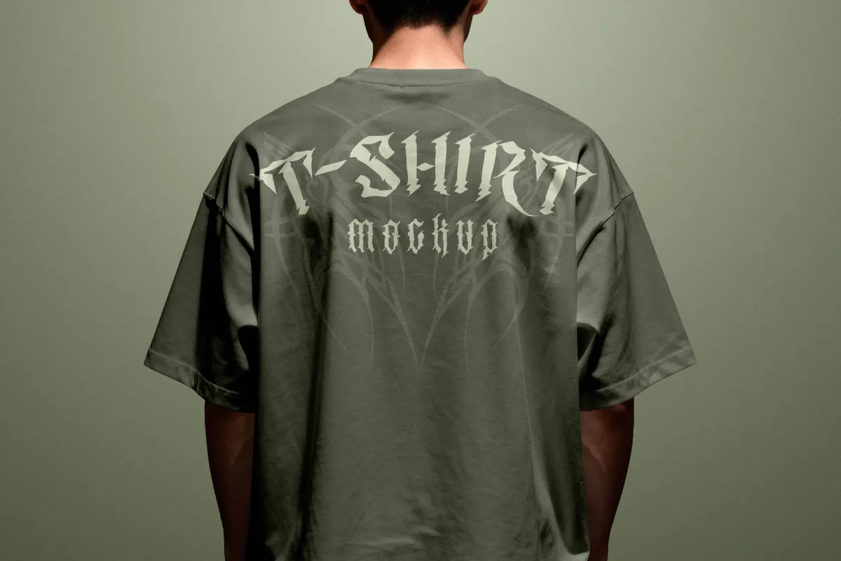 T-Shirt Mockup Back View