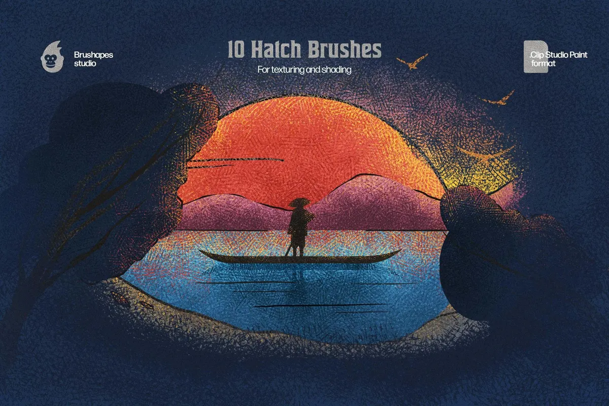 Hatch Master Clip Studio Brushes