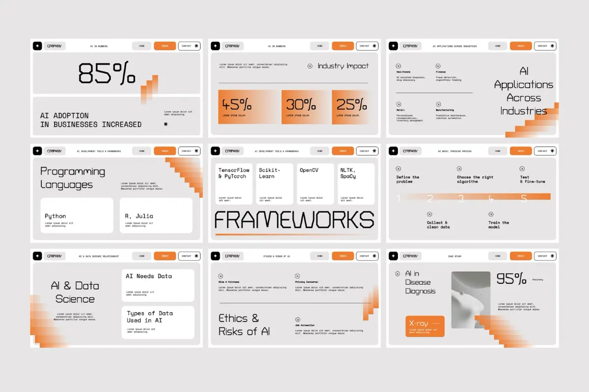 AI Technology Education Keynote Template