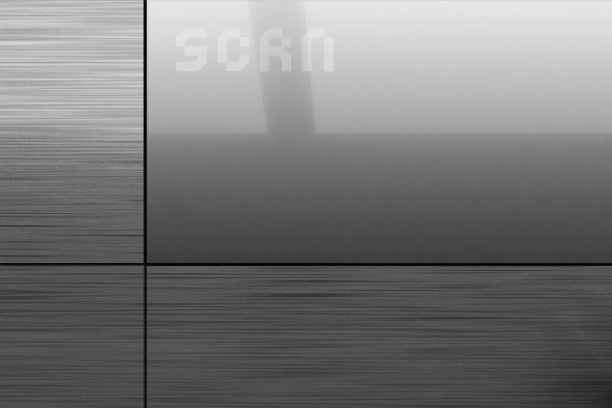 Metallic Wall Screen Mockup