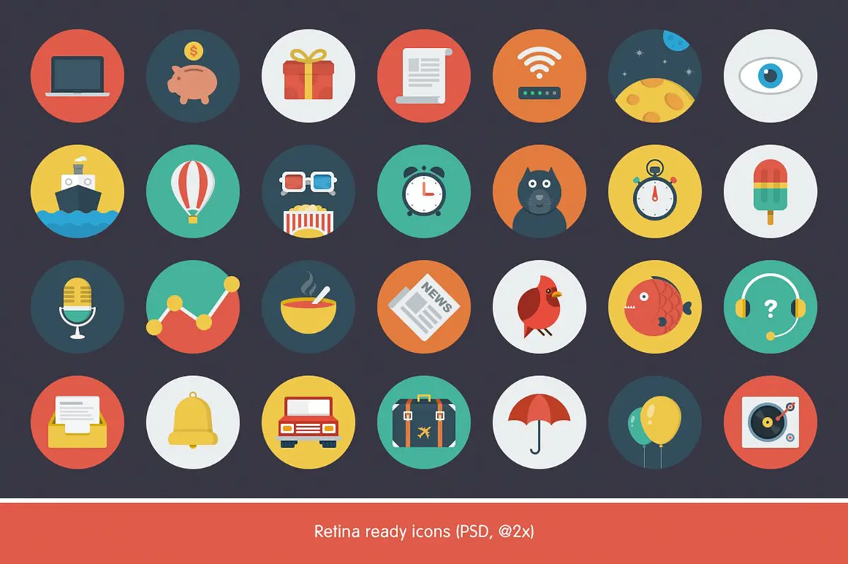 Ballicons: Flat Icons Set