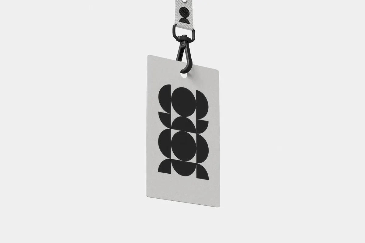 Hanging ID Card Mockup