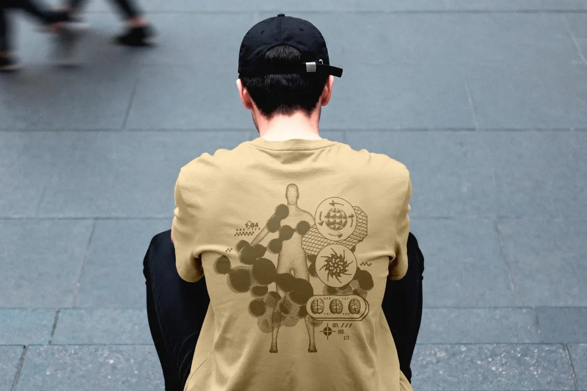 Streetwear Back Print T-Shirt Mockup