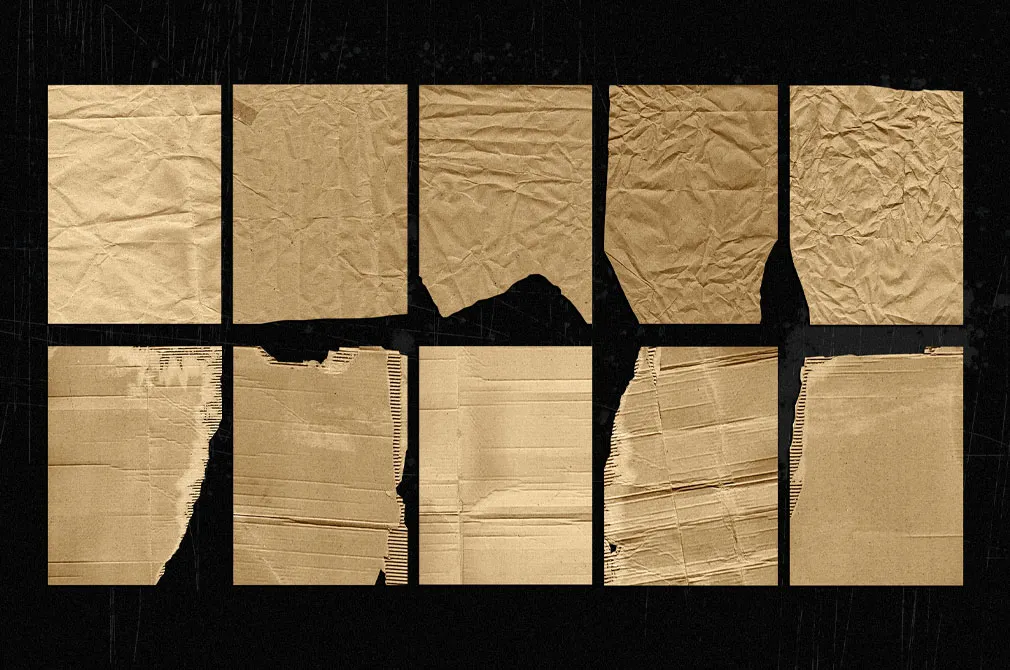 Realistic Cardboard Textures