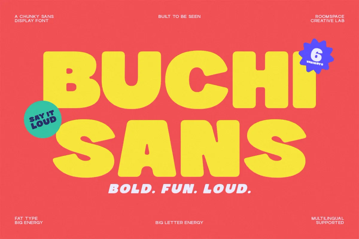 Buchi Sans – Bold Chunky Display Font