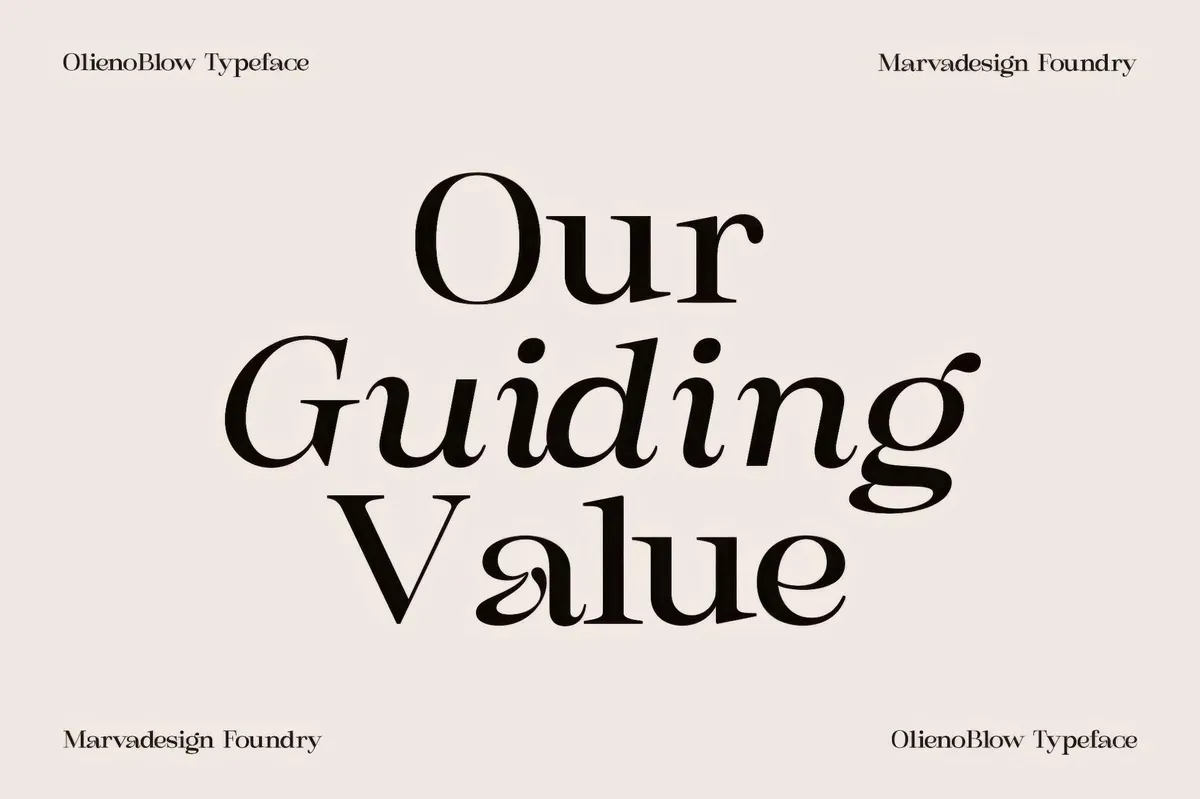 Olieno Blow — A Serif Display