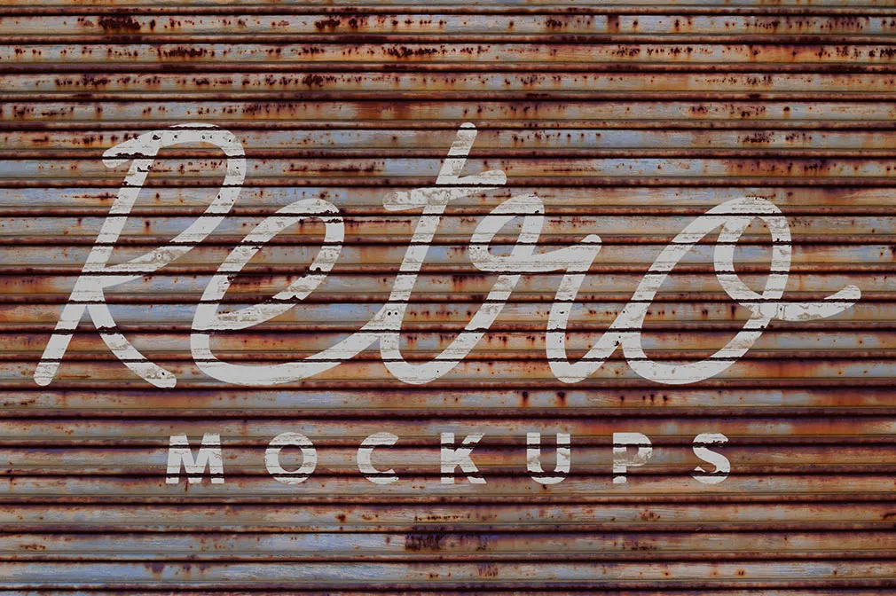 Grunge Wall Retro Mockups