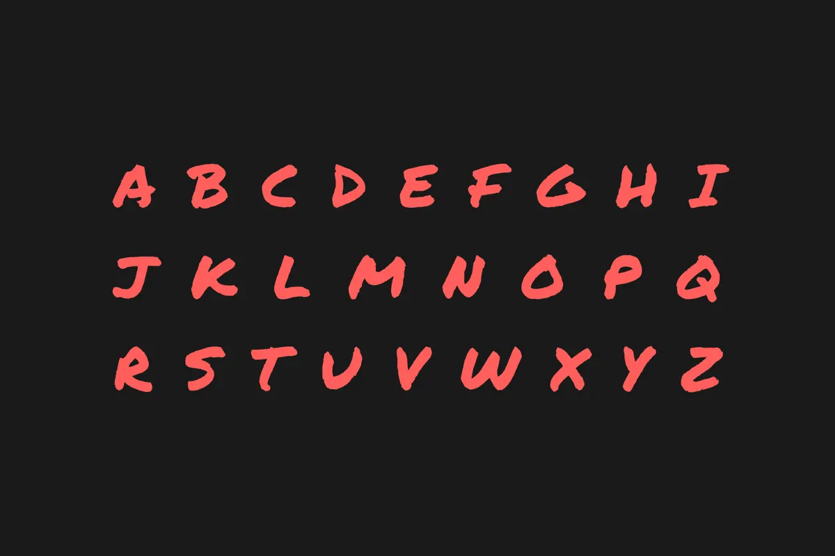 Permanent Marker Handwriting Font