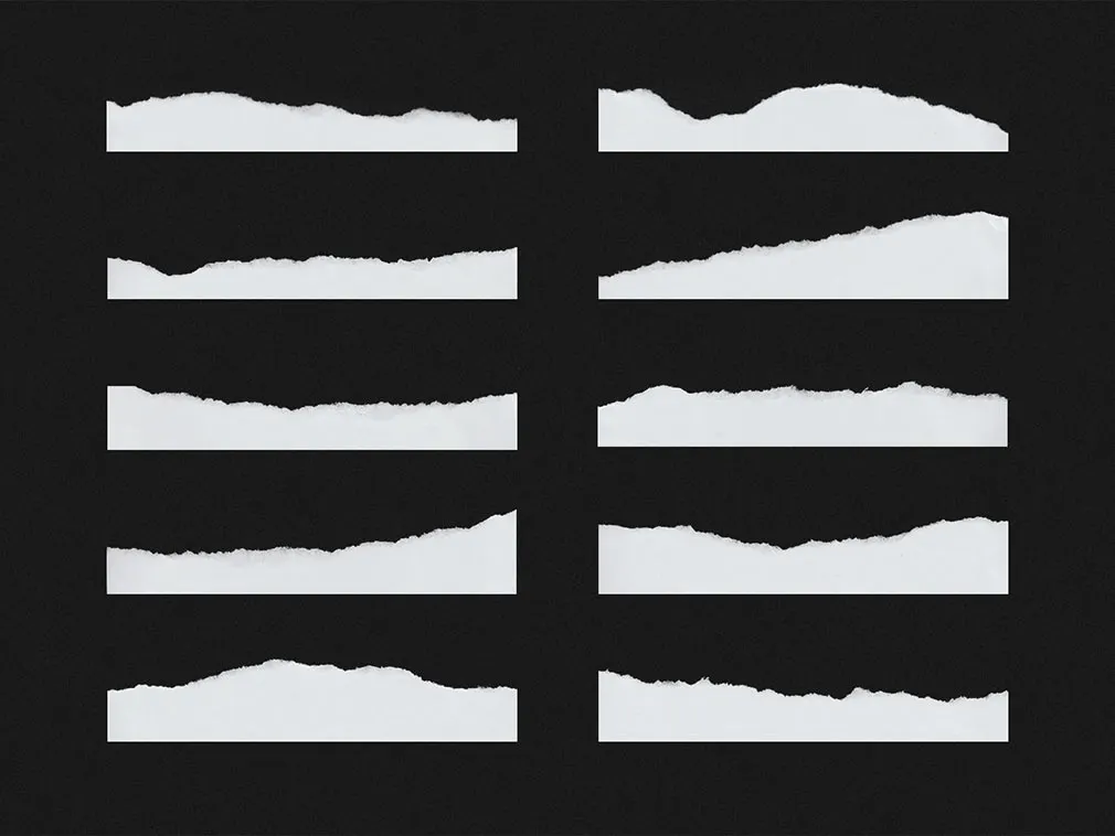 Ripped Paper Texture Set