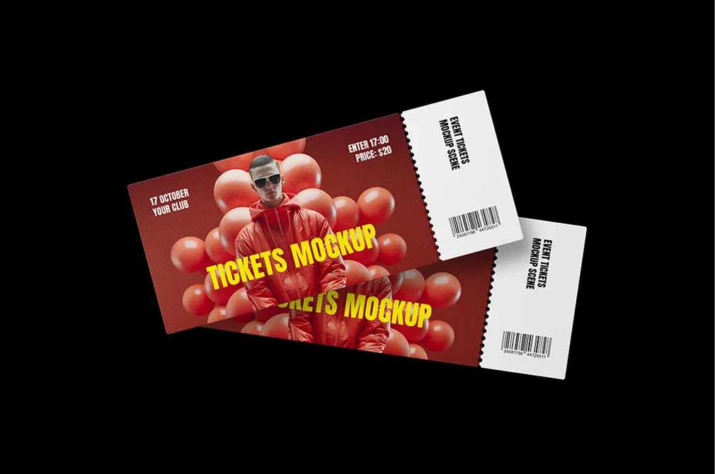 Event Tickets Mockup