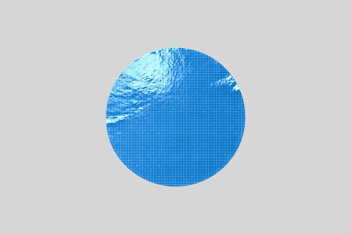 Glossy Round Sticker Mockup