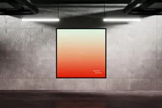Square Digital Display Mockup
