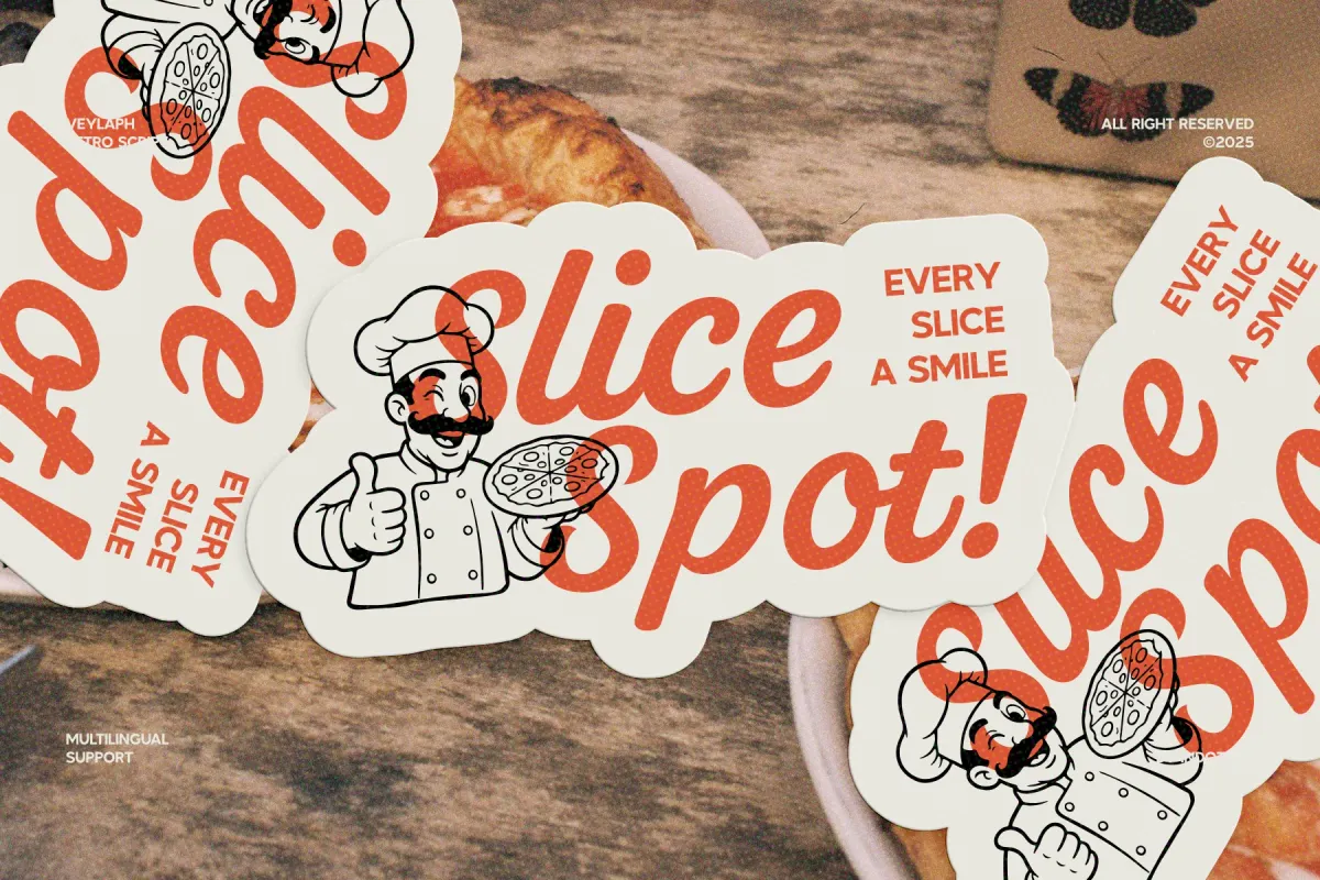 Veylaph - Bold Retro Script Font