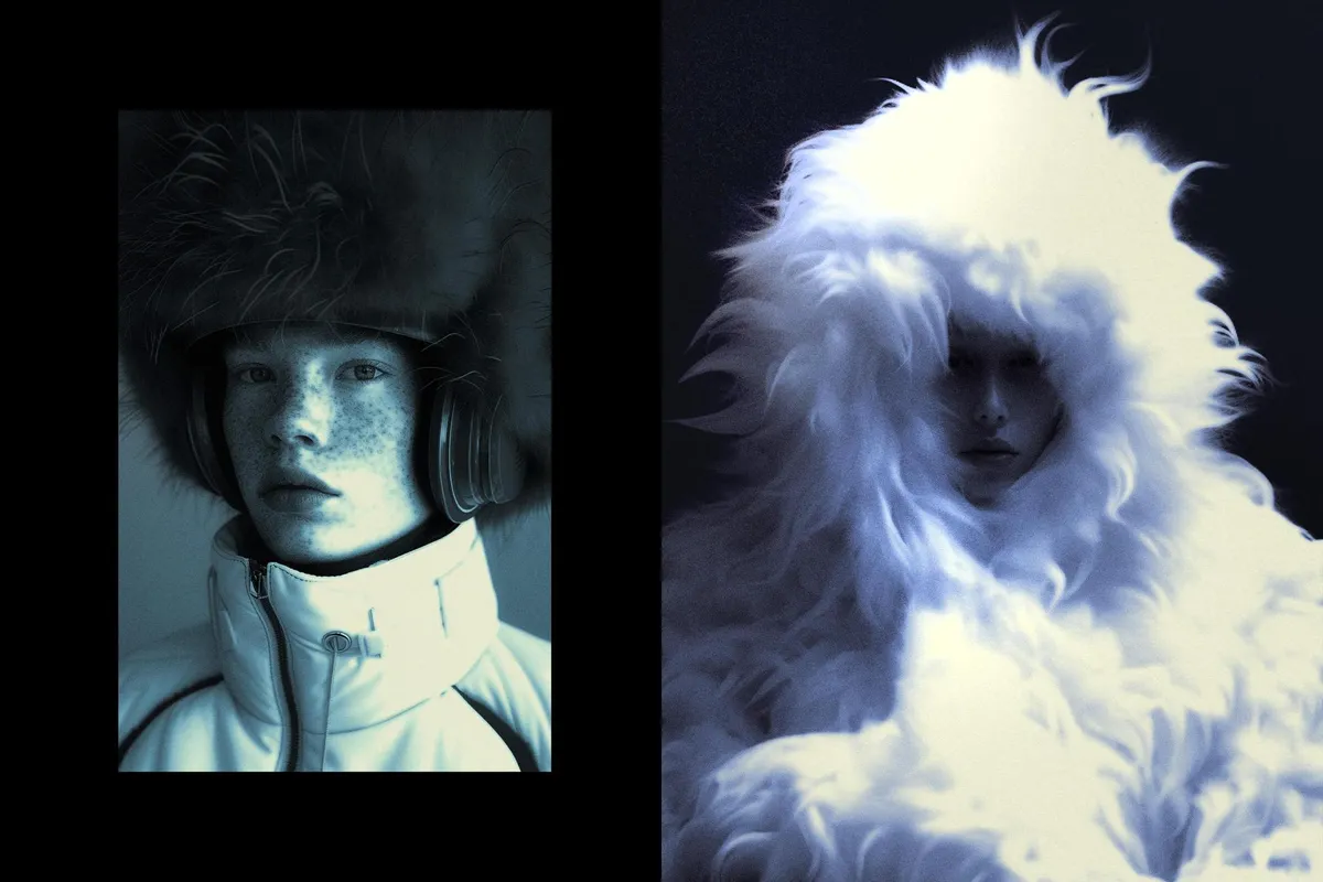 Y2K Frost Photo Effect