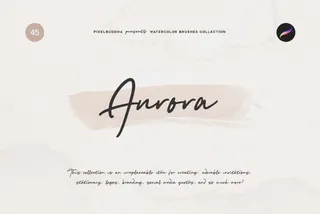 Aurora Watercolor Procreate Brushes