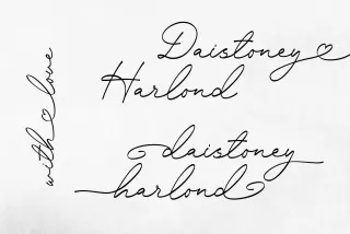 Daistoney Harlond - Swash Calligraphy