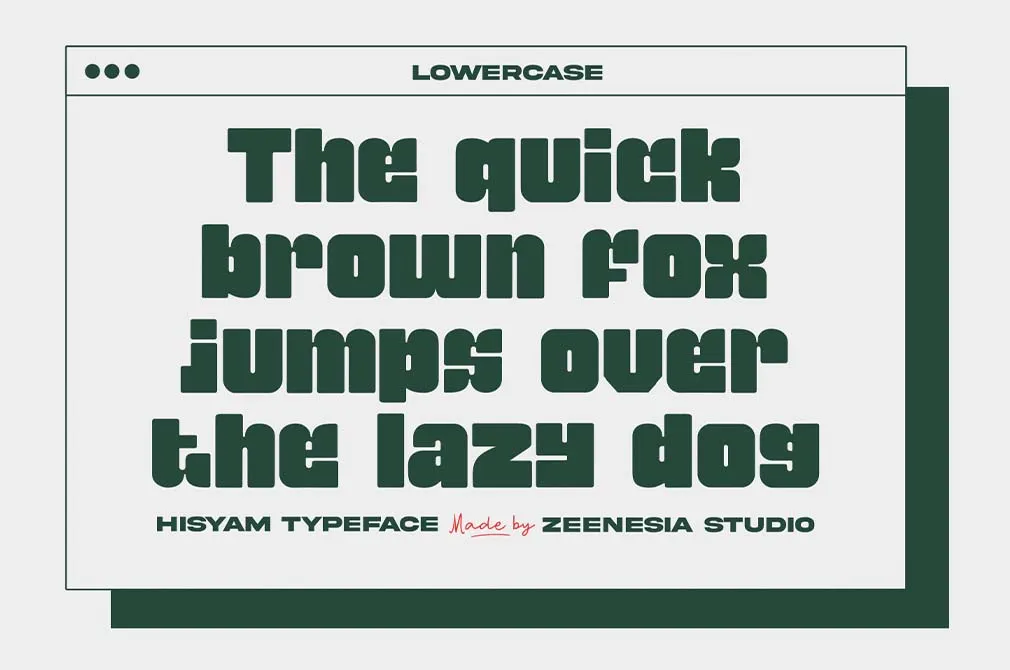 Hisyam Bold Typeface