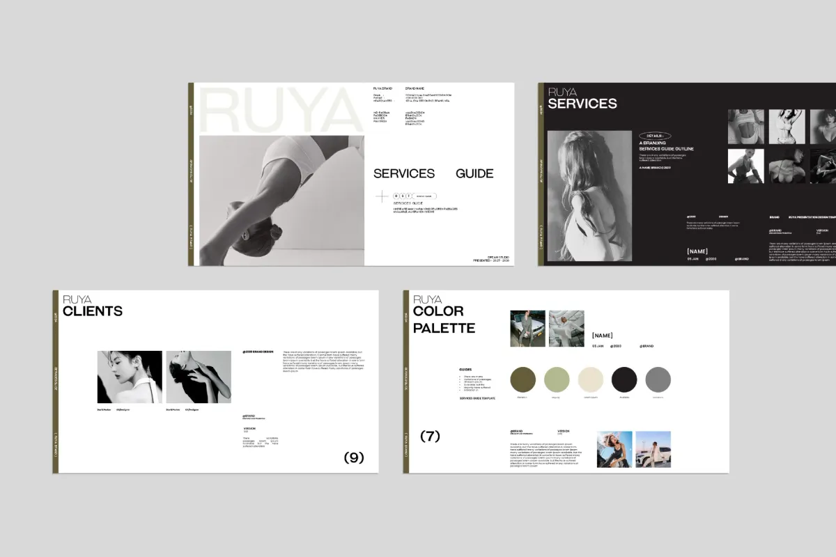 RUYA / Service Guide Presentation Template