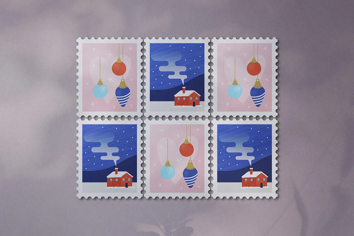 Postage Stamp Mockups