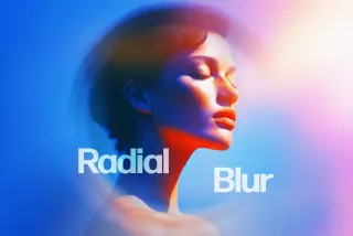 Light Radial Blur Photo Effect