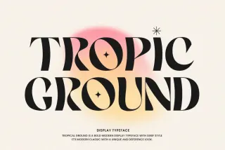Tropic Ground - Bold Retro Serif Display Font