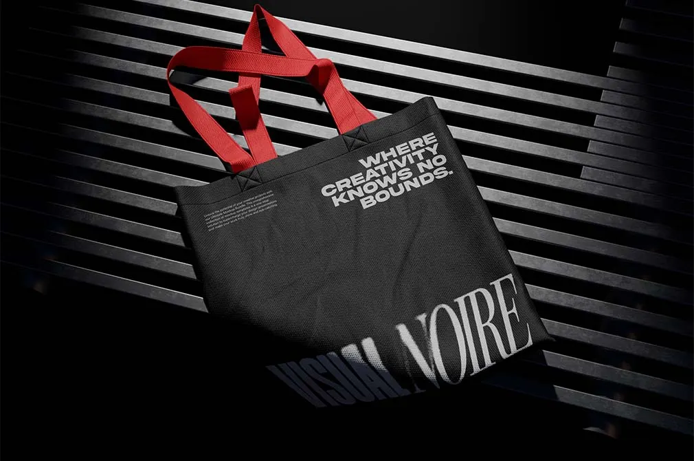 NOIR Tote Bag Mockup