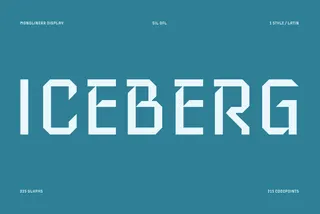 Iceberg - Free Modular Grotesque Font