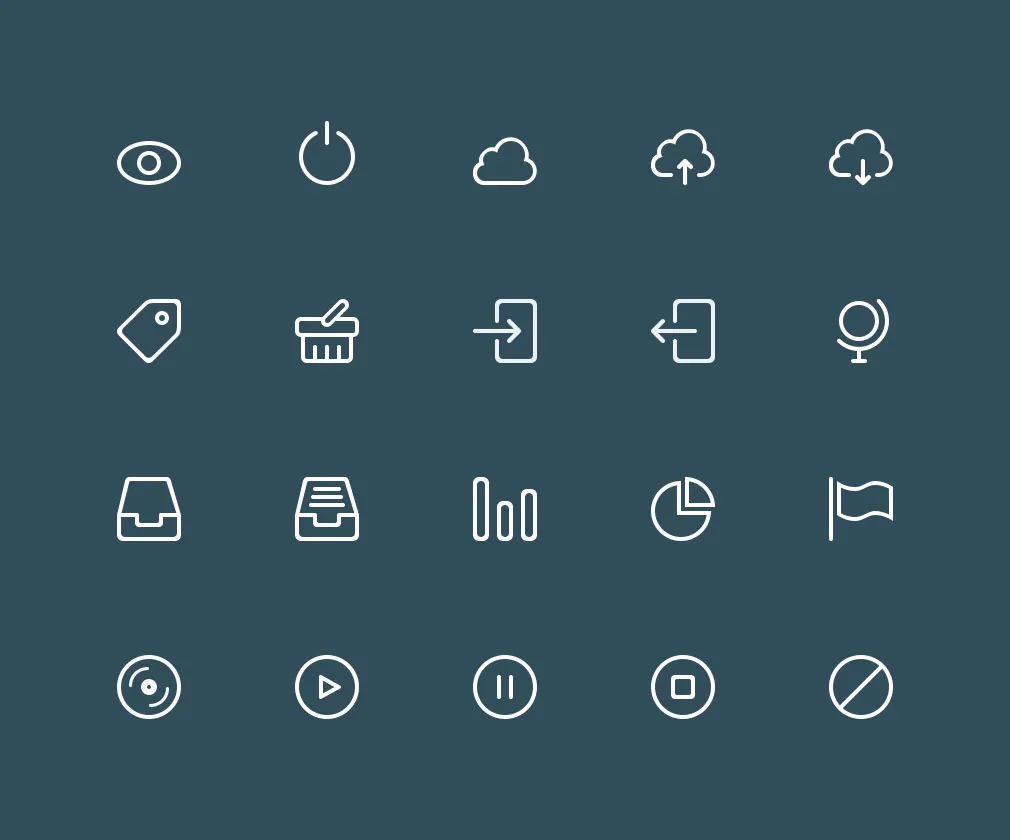 Buddha Line Icons Set Vol.2