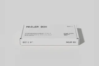 Closed Mailer Box Mockup