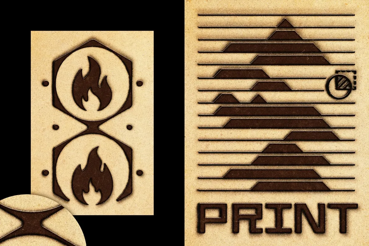 Matcbox Print Emboss Text Effect