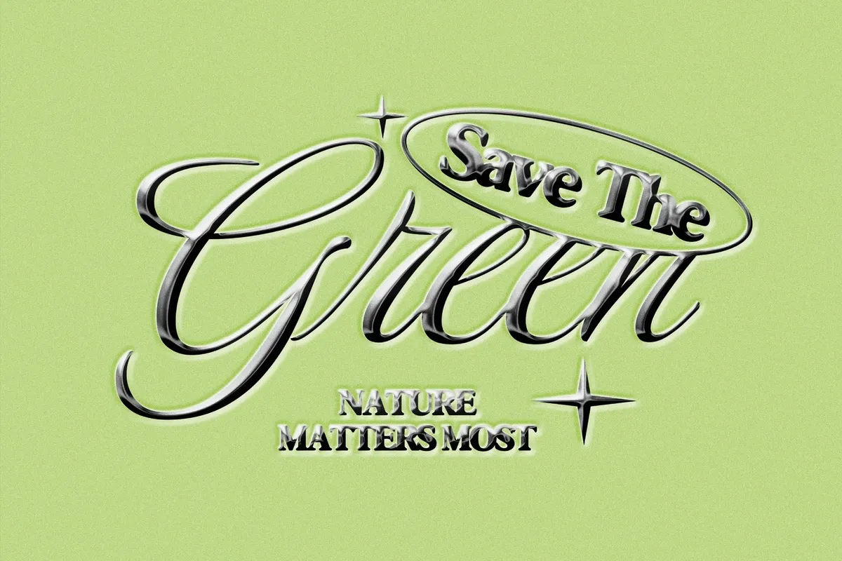 Chrome Text Effect