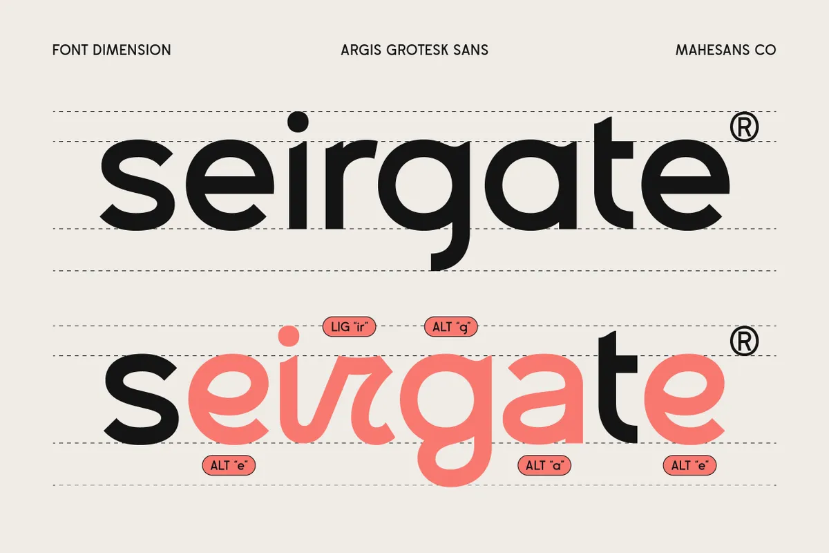 Argis Grotesk - Playful Geometric Sans